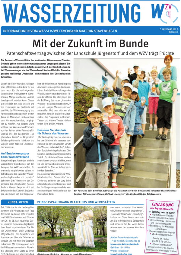 Wasserzeitung 02/2012 » WasserZweckVerband­ Malchin Stavenhagen