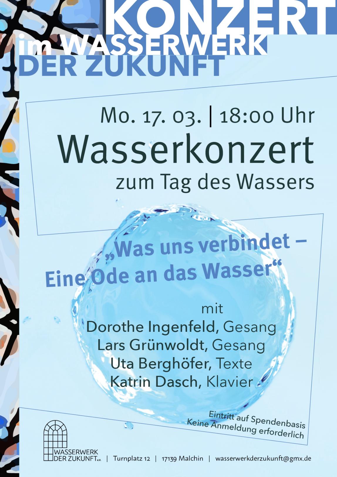 Einladung zum Wasserkonzert » WasserZweckVerband­ Malchin Stavenhagen